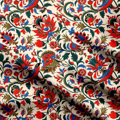 Pichwai majestic motifs Print Fabric