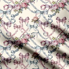 Chain Bows Print Fabric