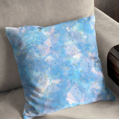 Watercolour print blue shades Cushion