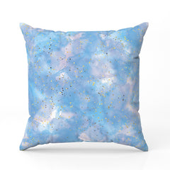 Watercolour print blue shades Cushion