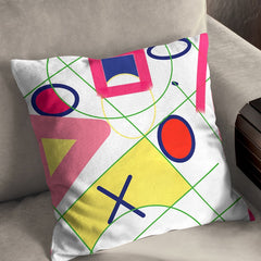 Seamless pattern square triangle circles Cushion