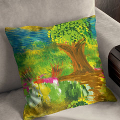 Scenic painting view Cushion