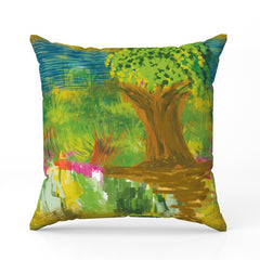 Scenic painting view Cushion