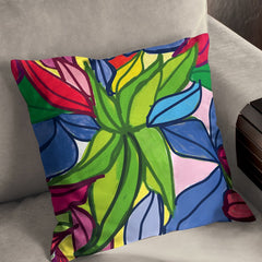 flower painting digital watercolou Cushion