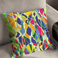 background lines colourful fill Cushion