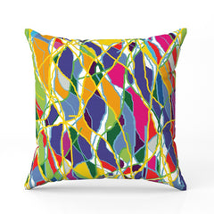 background lines colourful fill Cushion