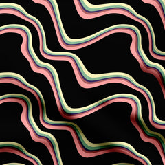 Abstract Bays Print Fabric