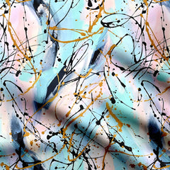 Paint Splash Print Fabric