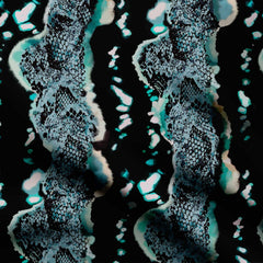 Smoking Snake Print Fabric