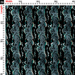 Smoking Snake Print Fabric