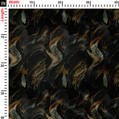 Coal Tile Print Fabric