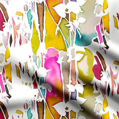 Abstract Cascade Print Fabric