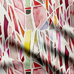 Color burst Cracks Print Fabric