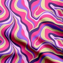 Fractured Fuchsia Print Fabric