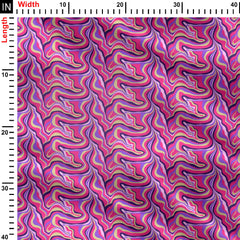 Fractured Fuchsia Print Fabric