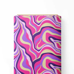 Fractured Fuchsia Print Fabric