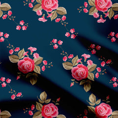 Contemporary Mini Flowers Print Fabric