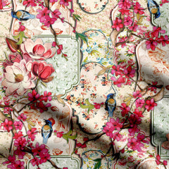 Vintage Tapet Print Fabric