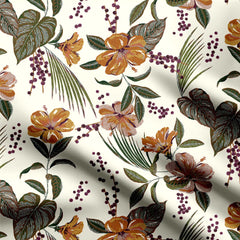 Chinese Rose Print Fabric