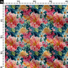 Floral Medley Print Fabric