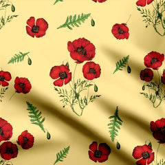 Ditsy Poppy Print Fabric