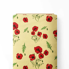 Ditsy Poppy Print Fabric