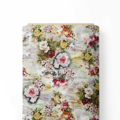 Cluster Rose Print Fabric
