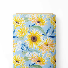 Sunflower Field Print Fabric