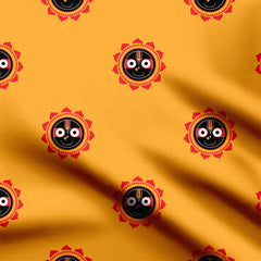 Divine Jagannath Print Fabric