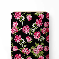 Rosy Noir Print Fabric