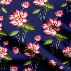 Padma Neelam Print Fabric