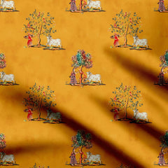 Gopiyan Van Print Fabric