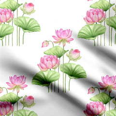 Dreamy Lotus Print Fabric