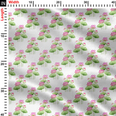 Dreamy Lotus Print Fabric