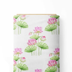 Dreamy Lotus Print Fabric