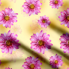 Pink Daisy Print Fabric