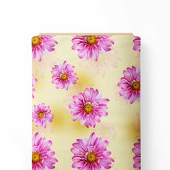 Pink Daisy Print Fabric