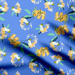 Daisy Blooms Print Fabric