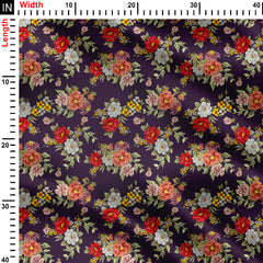 Stunning Wildflower Print Fabric