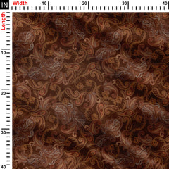 Regal Paisley Print Fabric