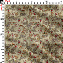 Misty Paisley Print Fabric