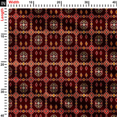 Regal Squares Print Fabric