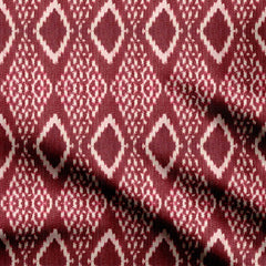 Maroon Diamond Print Fabric