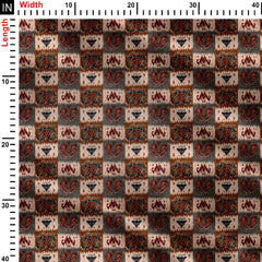 Tiled Ikat Print Fabric