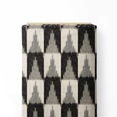 Monochrome Ikat Print Fabric