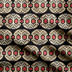 Midnight Circles Print Fabric