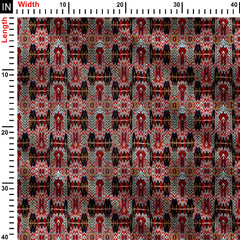 Columnar Ikat Print Fabric