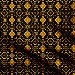 Lustrous Ikat Print Fabric