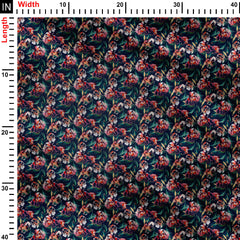 Floral Paint Print Fabric