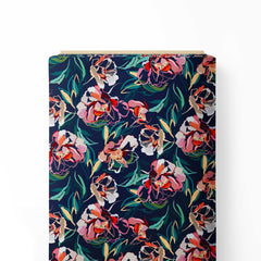 Floral Paint Print Fabric